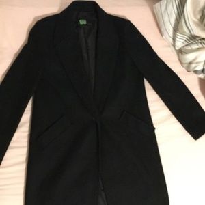 Basic black coat